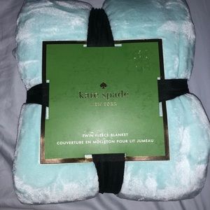 NWT KATE Spade Mint color Fleece Blanket